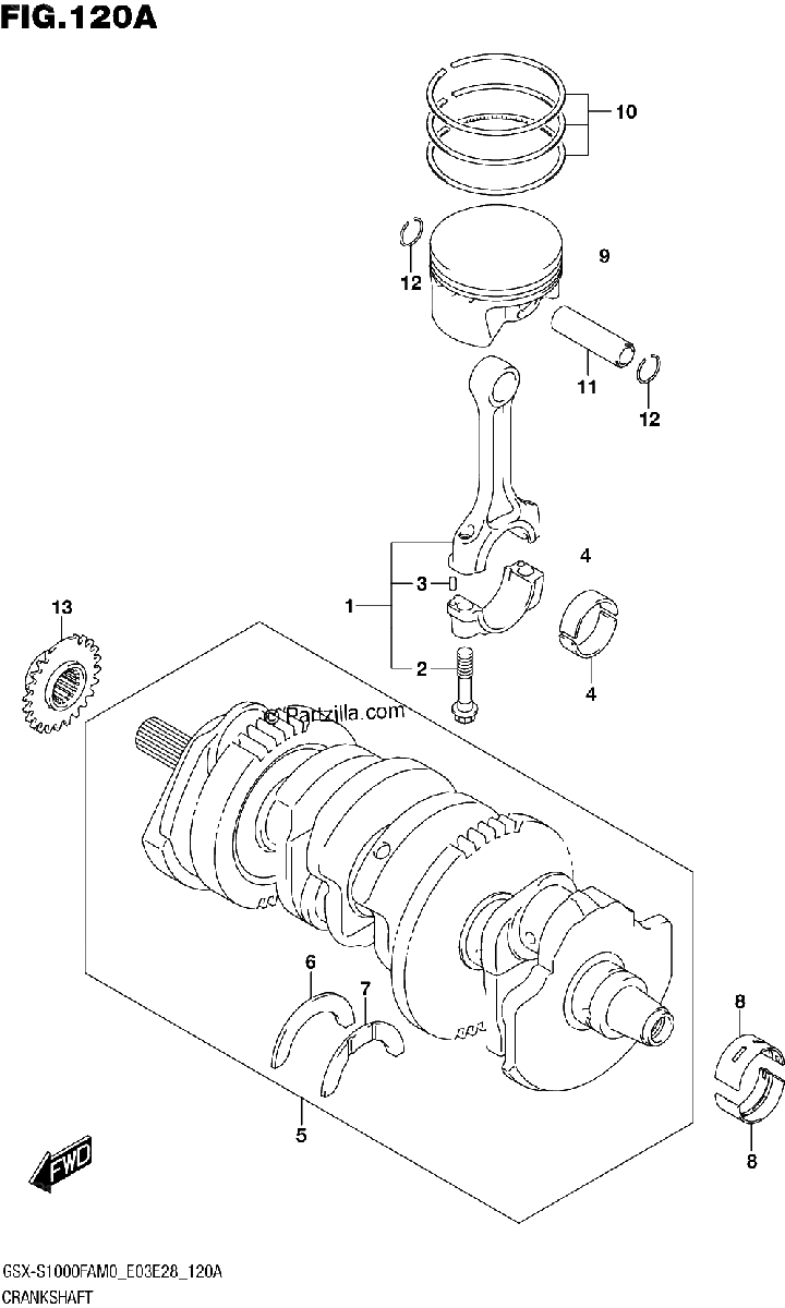 Diagrama de CRANKSHAFT