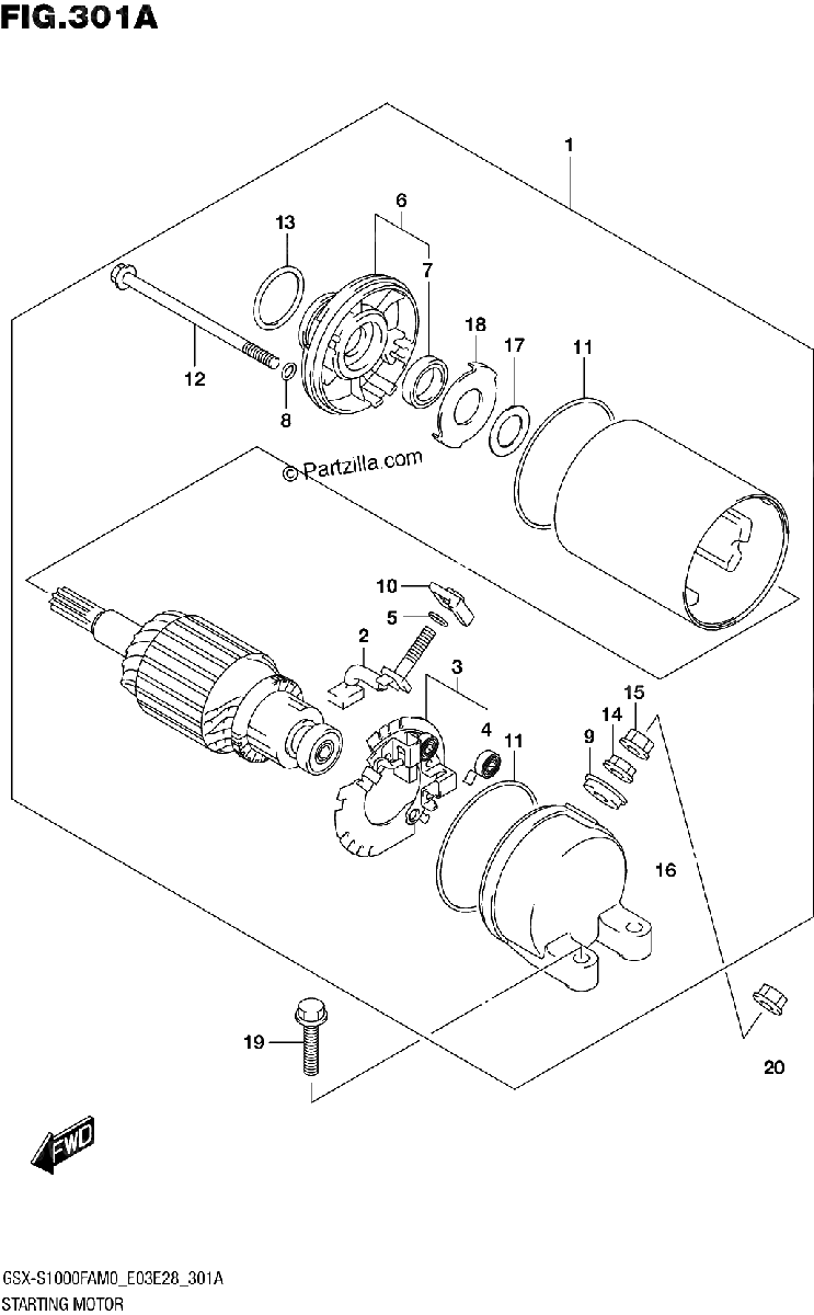 Diagrama de STARTING MOTOR