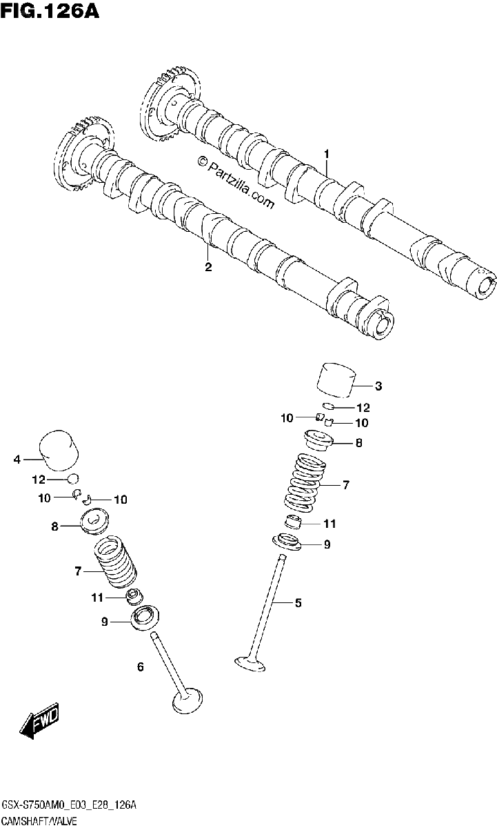 Diagrama de CAMSHAFT VALVE