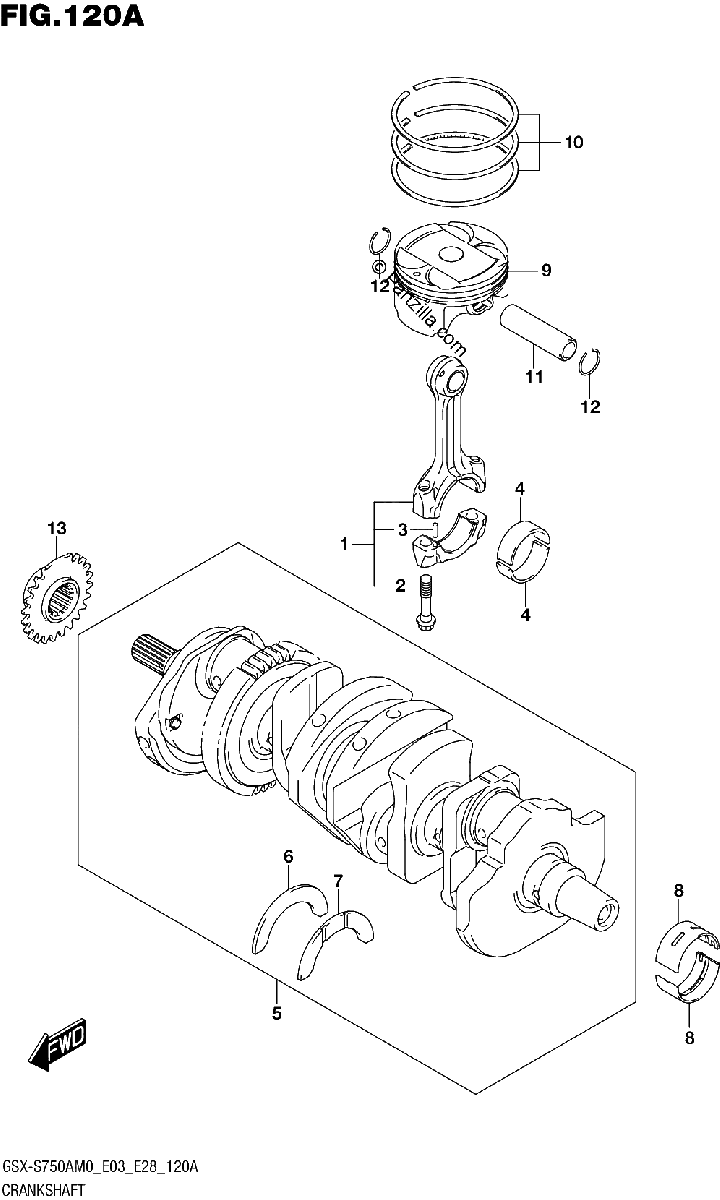 Diagrama de CRANKSHAFT