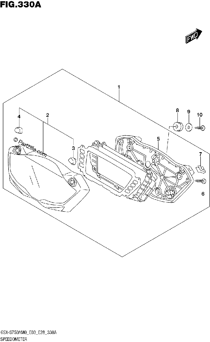 Diagrama de SPEEDOMETER E28