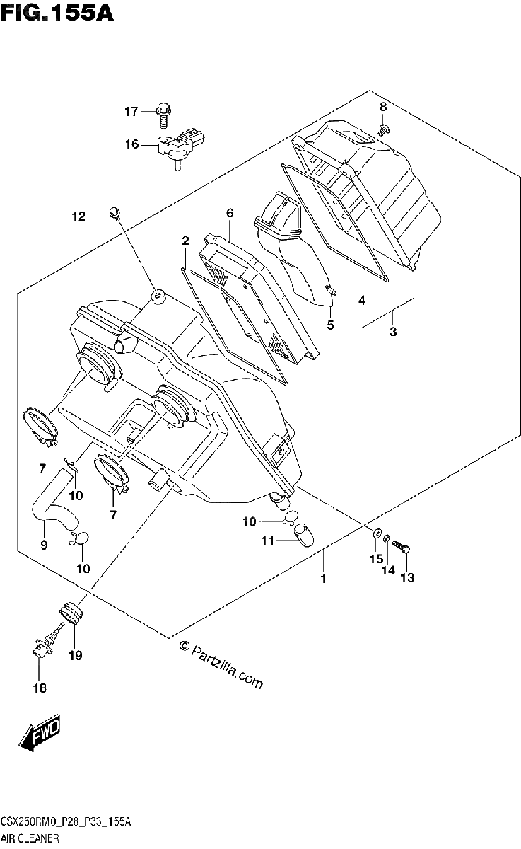 Diagrama de AIR CLEANER