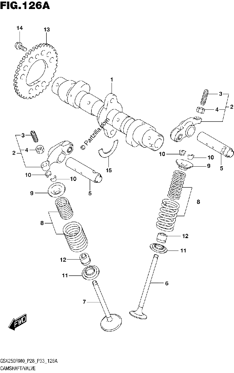 Diagrama de CAMSHAFT VALVE