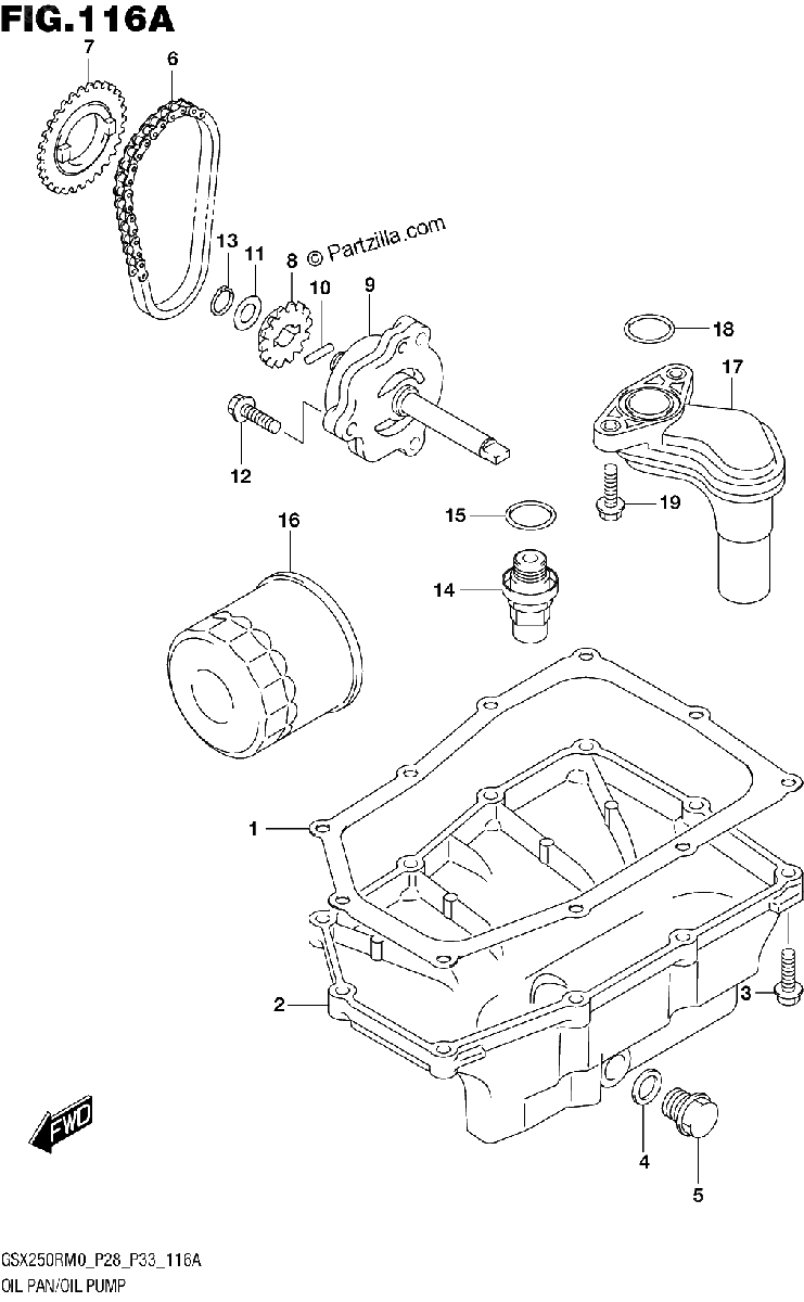 Diagrama de OIL PAN OIL PUMP