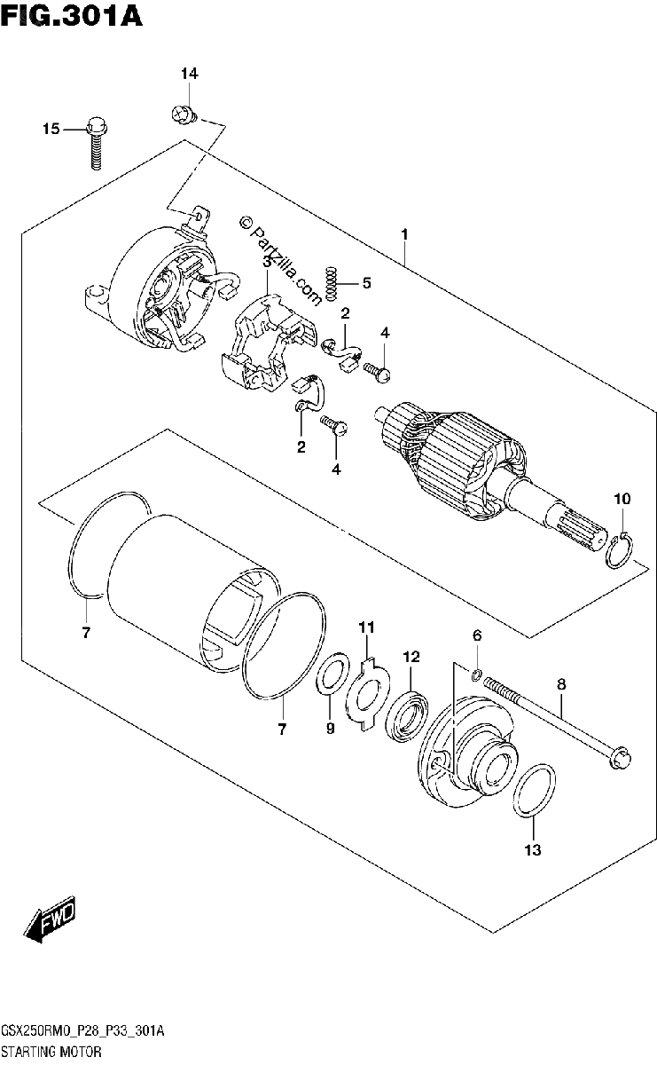 Diagrama de STARTING MOTOR