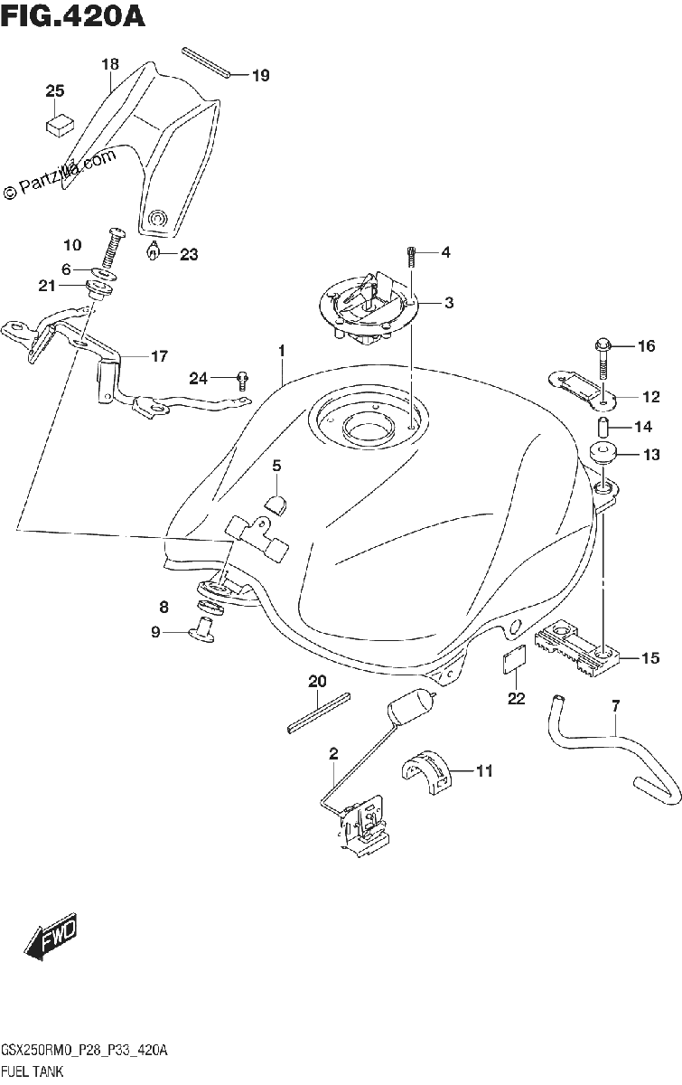 Diagrama de FUEL TANK