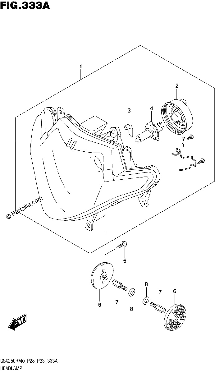 Diagrama de HEADLAMP