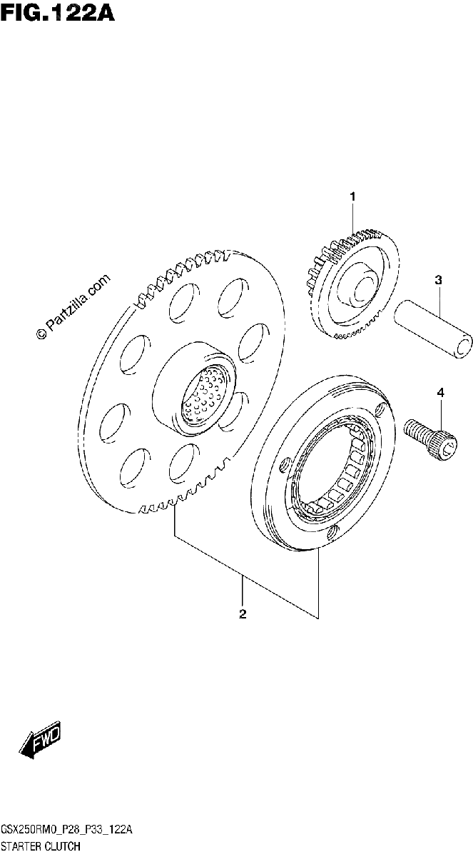 Diagrama de STARTER CLUTCH