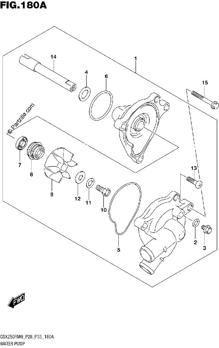 Diagrama de WATER PUMP