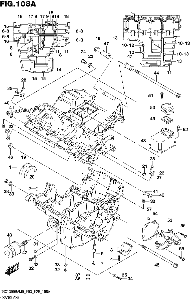 Diagrama de CRANKCASE