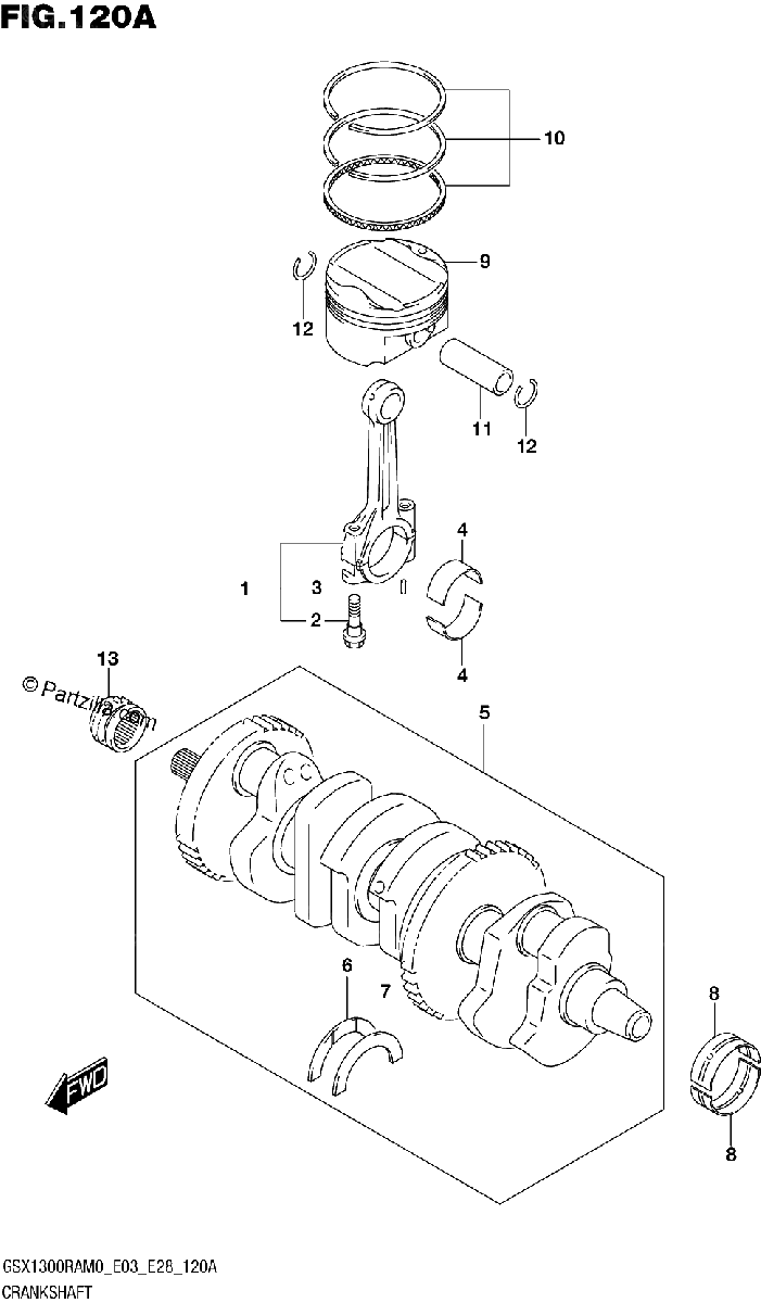 Diagrama de CRANKSHAFT