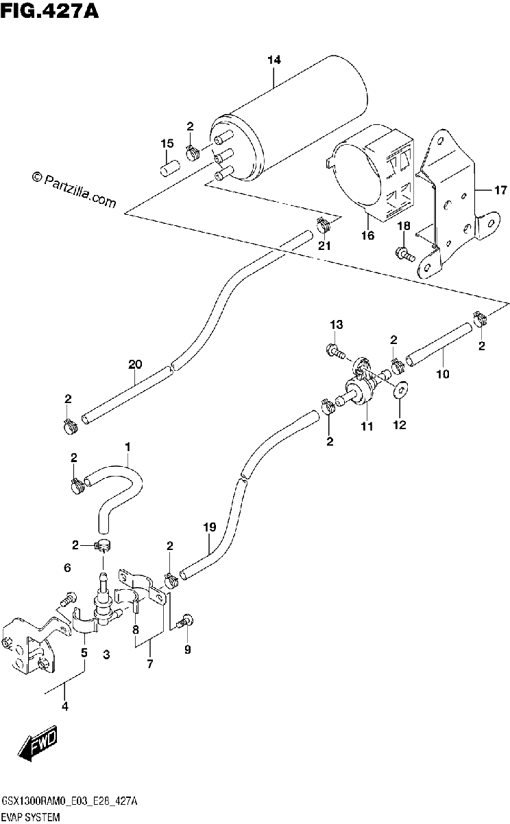 Diagrama de EVAP SYSTEM E33