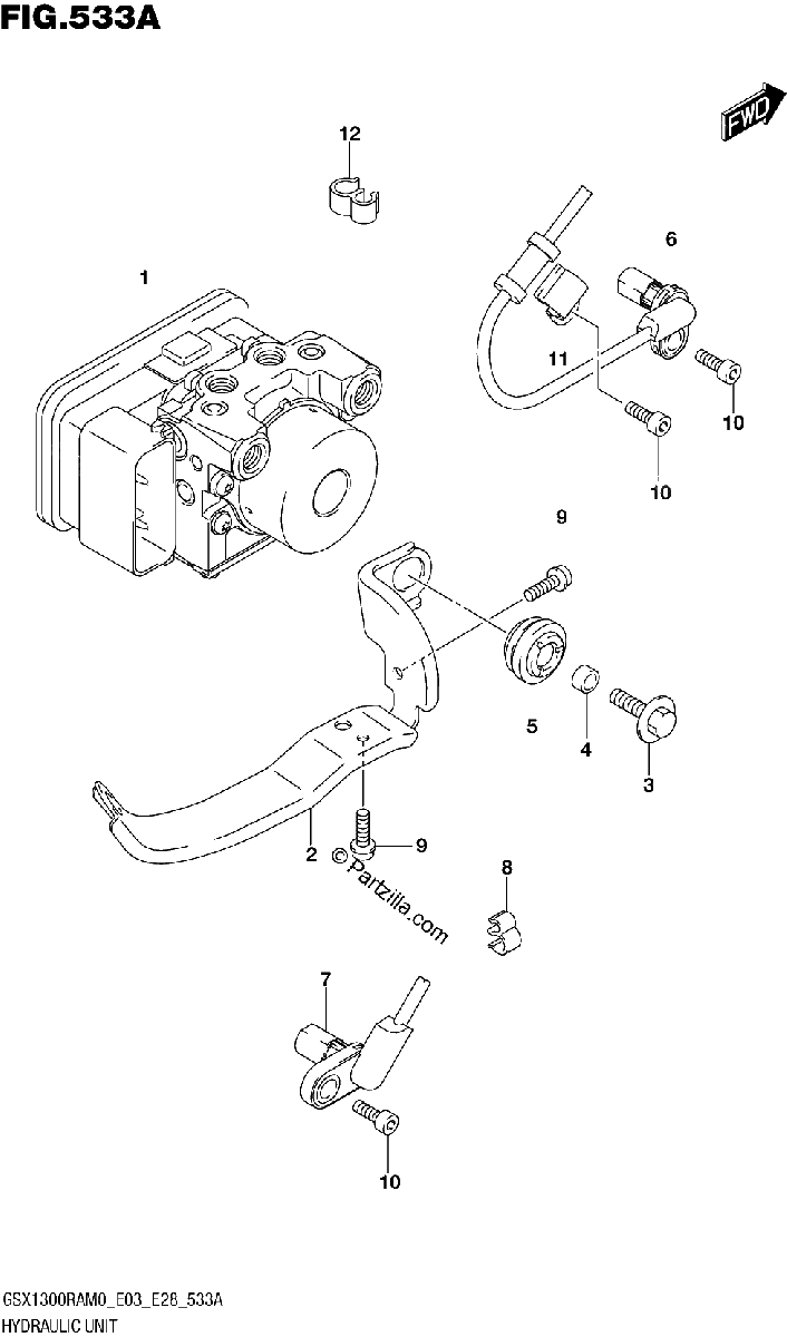Diagrama de HYDRAULIC UNIT