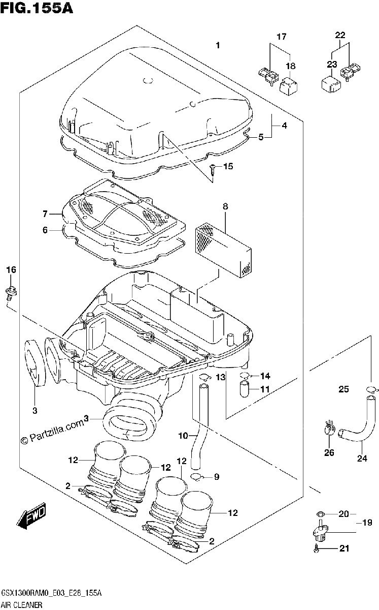Diagrama de AIR CLEANER