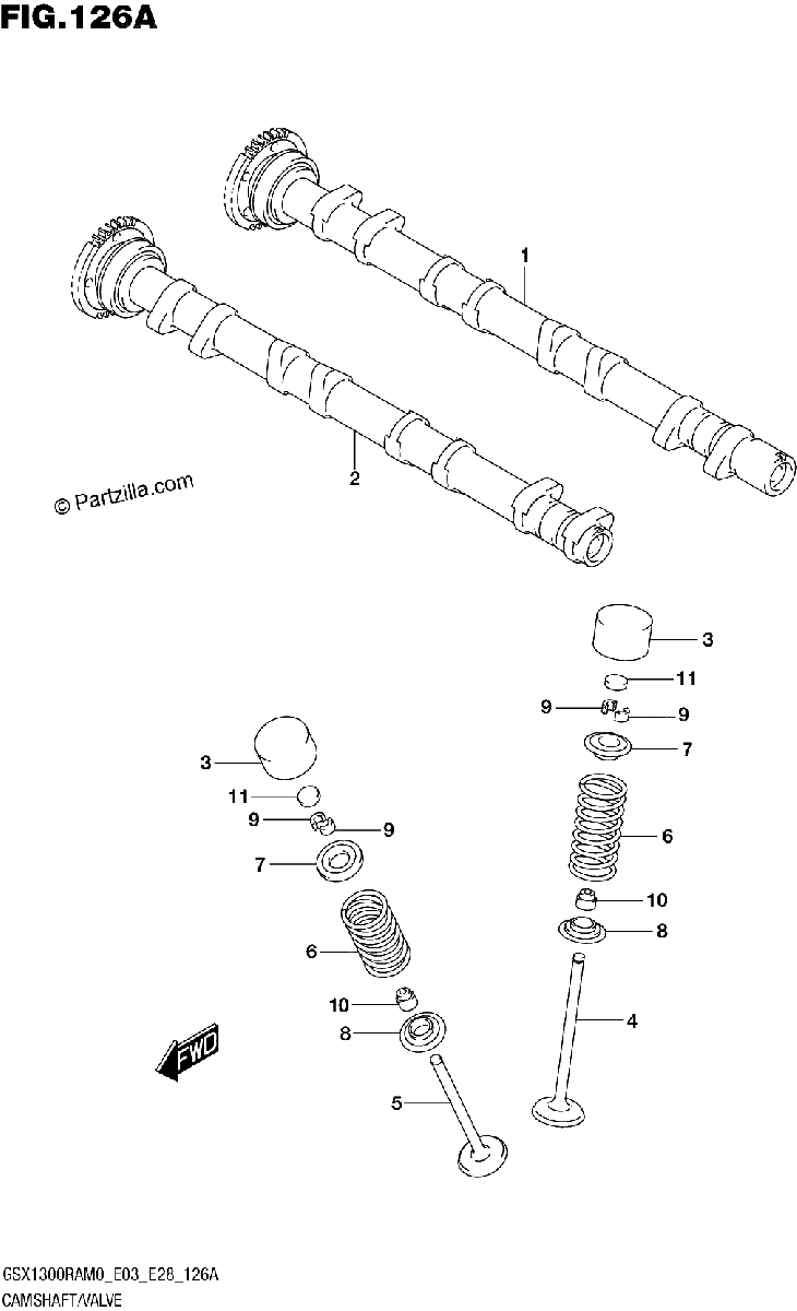 Diagrama de CAMSHAFT VALVE