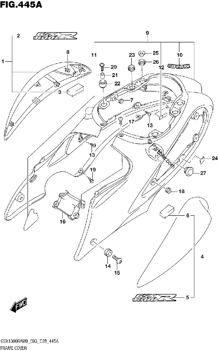 Diagrama de FRAME COVER