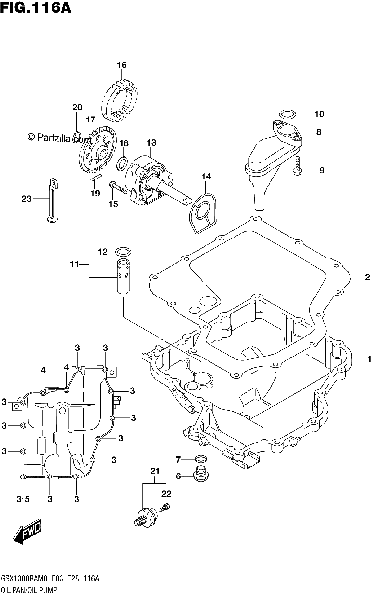 Diagrama de OIL PAN OIL PUMP