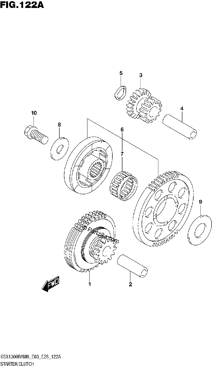 Diagrama de STARTER CLUTCH