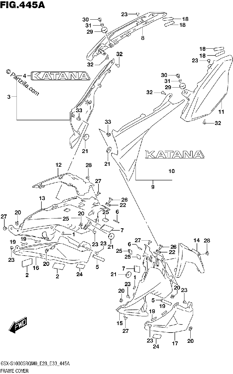 Diagrama de FRAME COVER