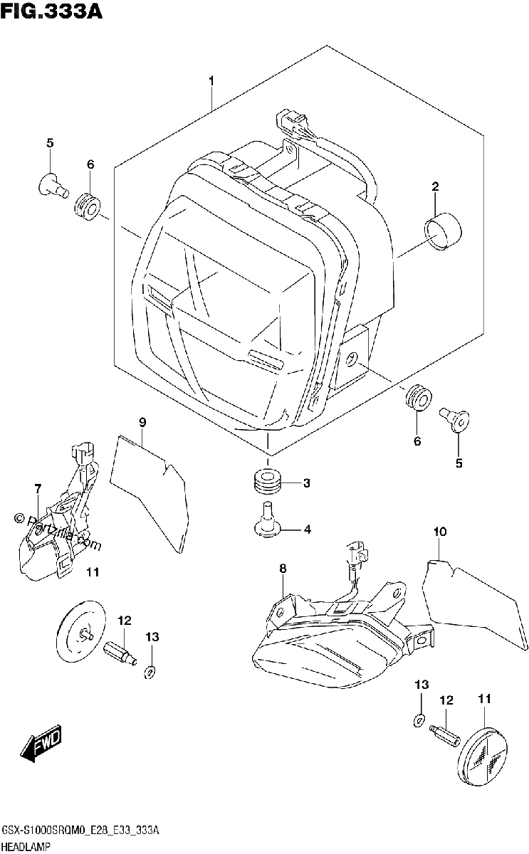 Diagrama de HEADLAMP