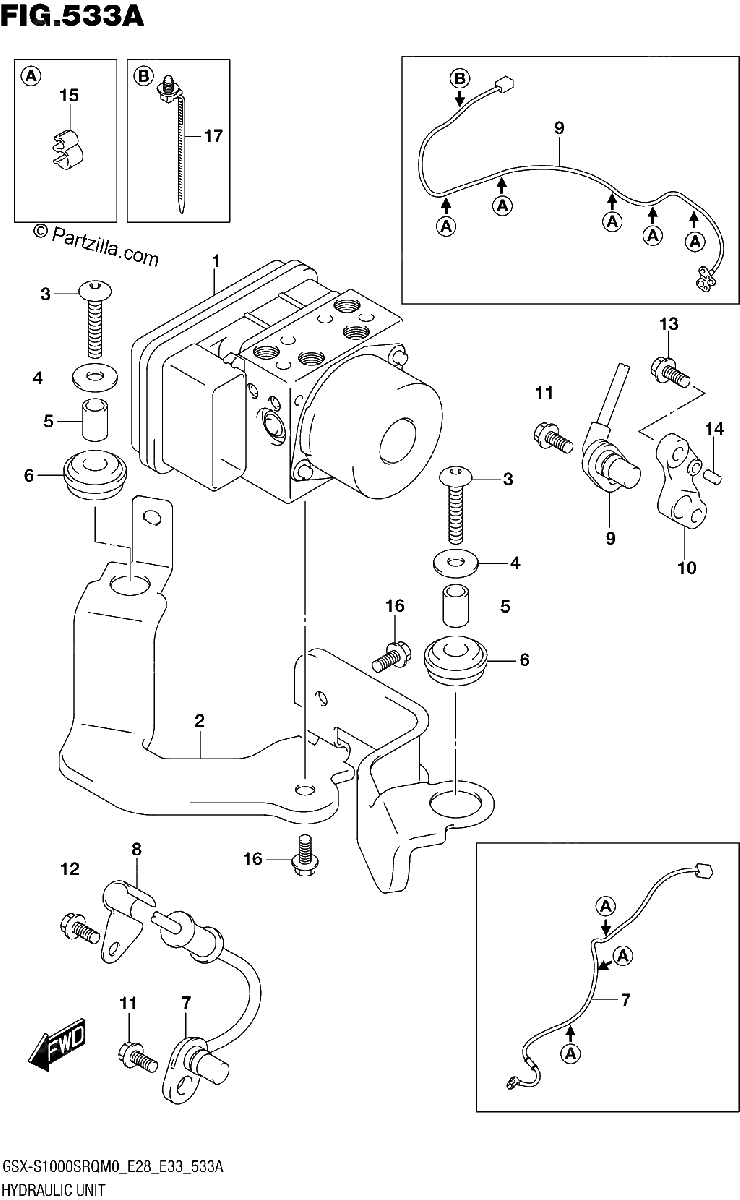 Diagrama de HYDRAULIC UNIT