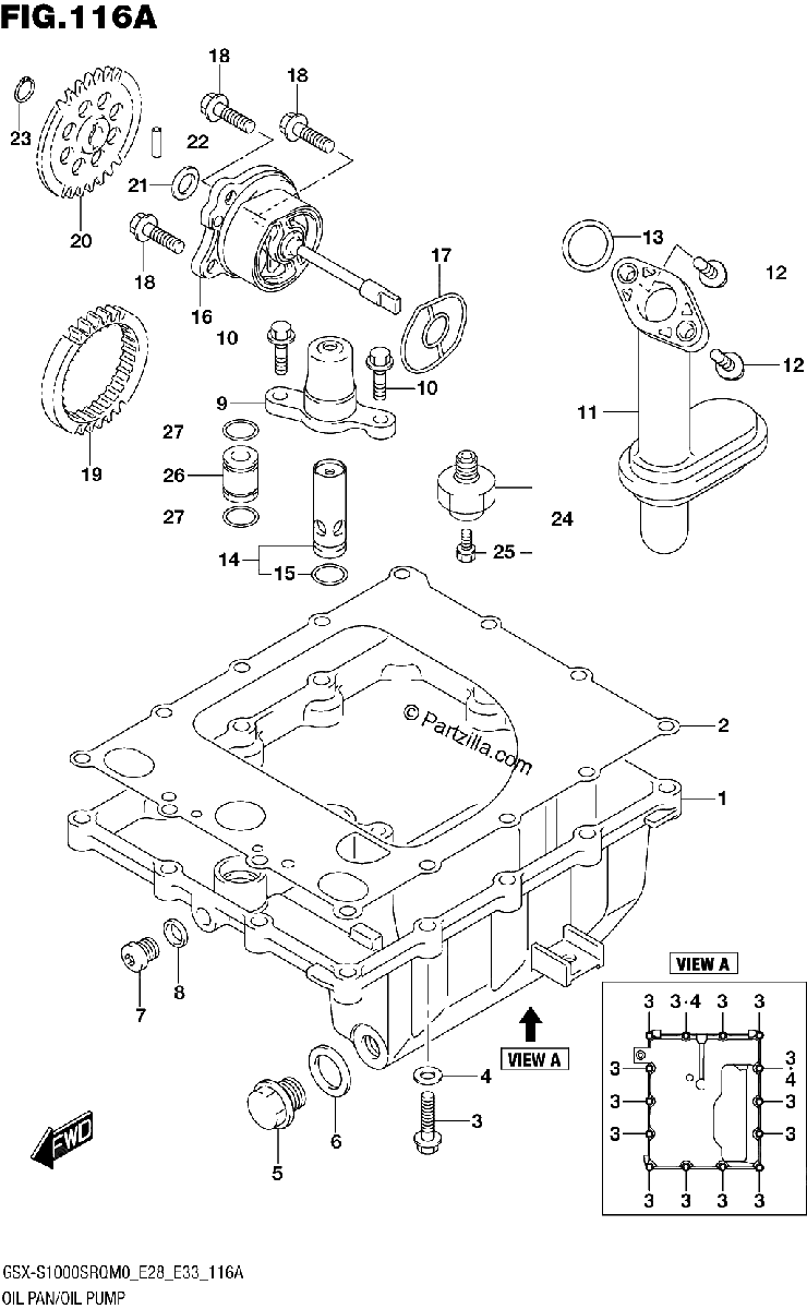 Diagrama de OIL PAN OIL PUMP