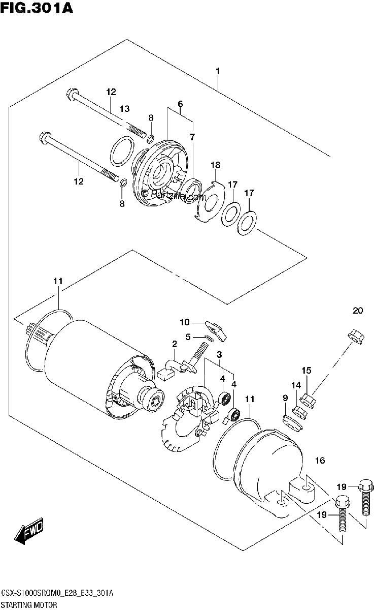 Diagrama de STARTING MOTOR