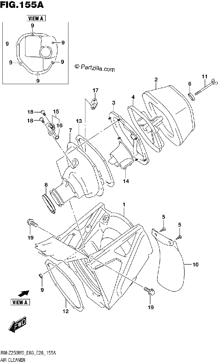 Diagrama de AIR CLEANER