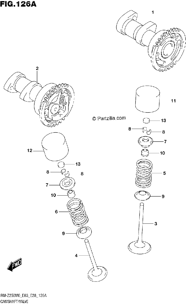 Diagrama de CAMSHAFT VALVE