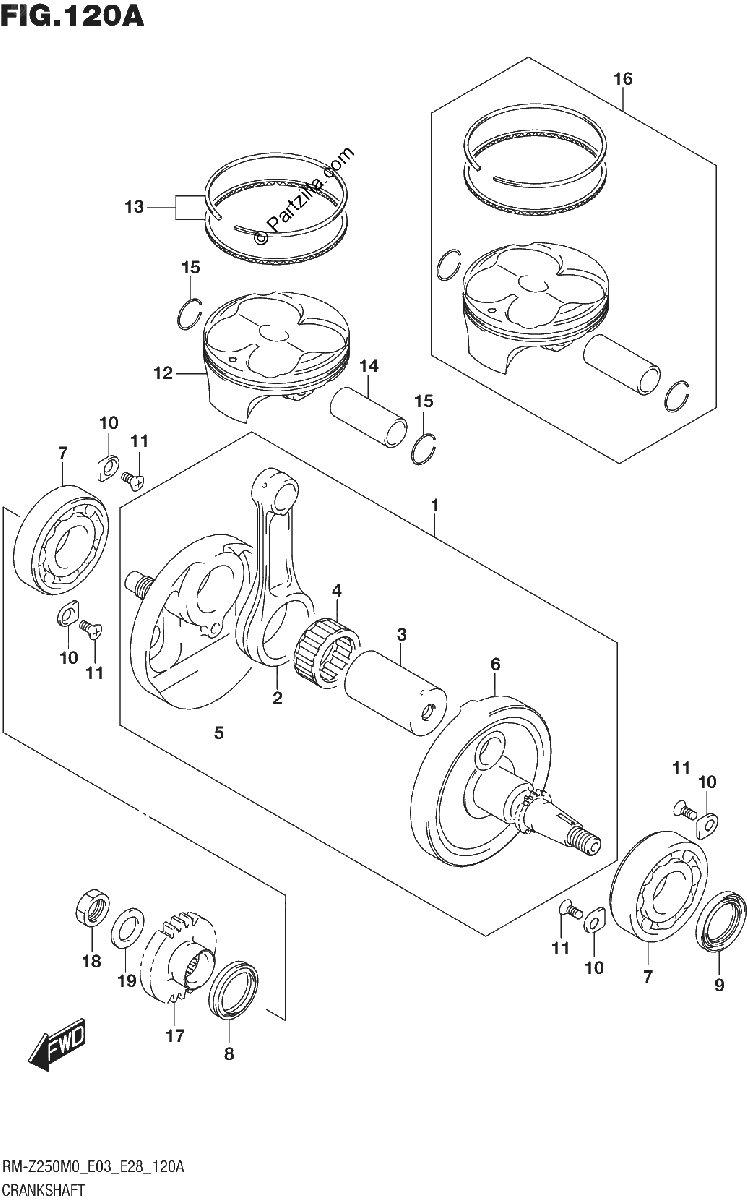 Diagrama de CRANKSHAFT