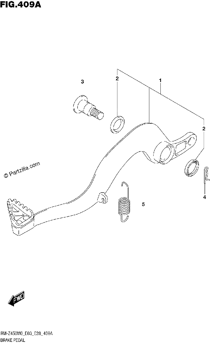 Diagrama de BRAKE PEDAL
