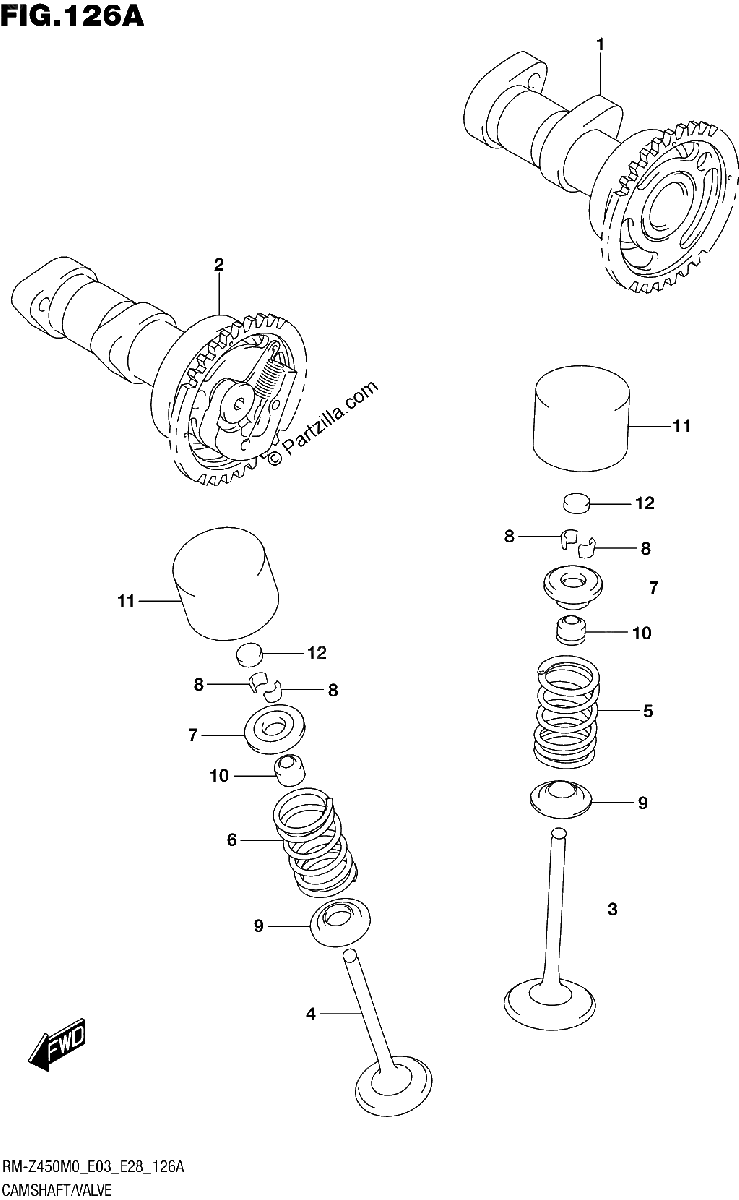 Diagrama de CAMSHAFT VALVE