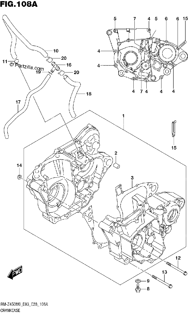 Diagrama de CRANKCASE