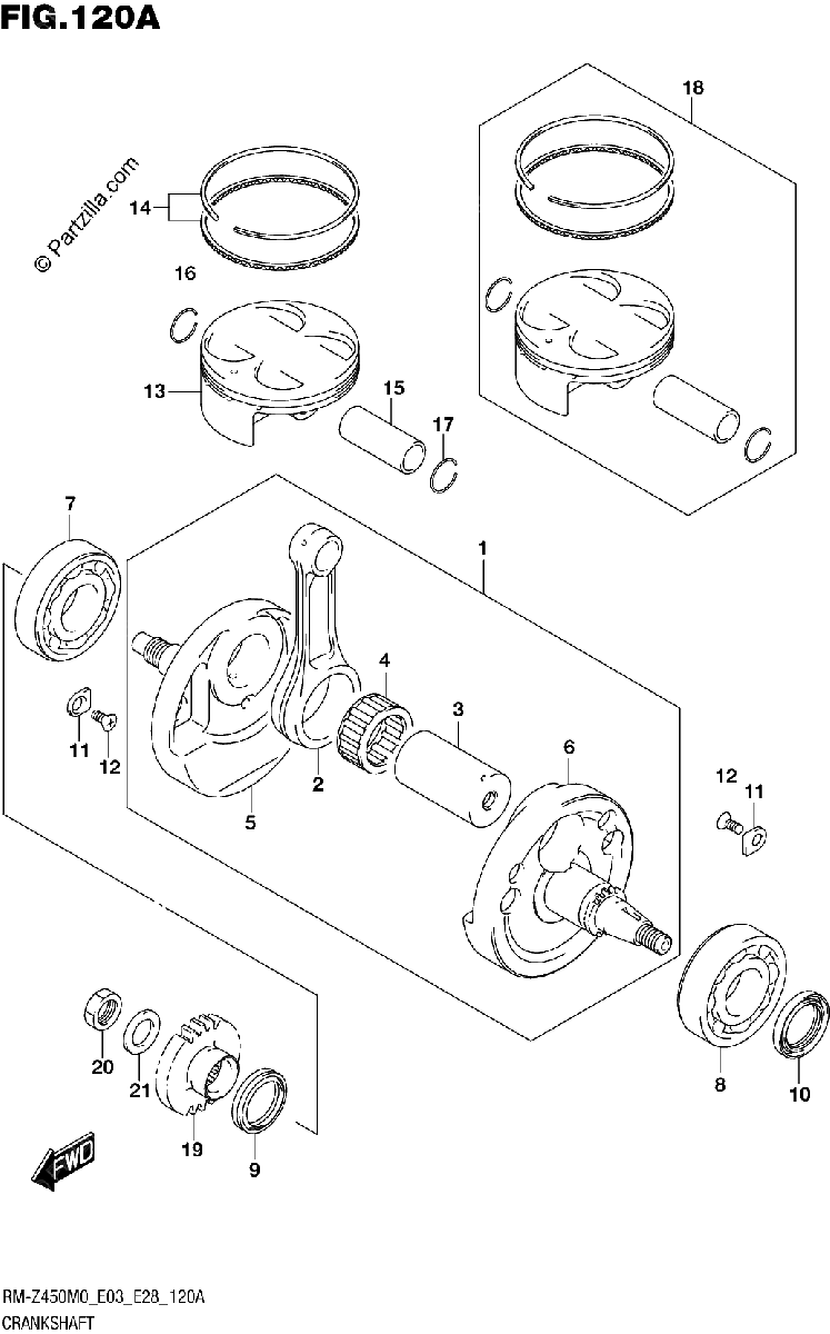 Diagrama de CRANKSHAFT
