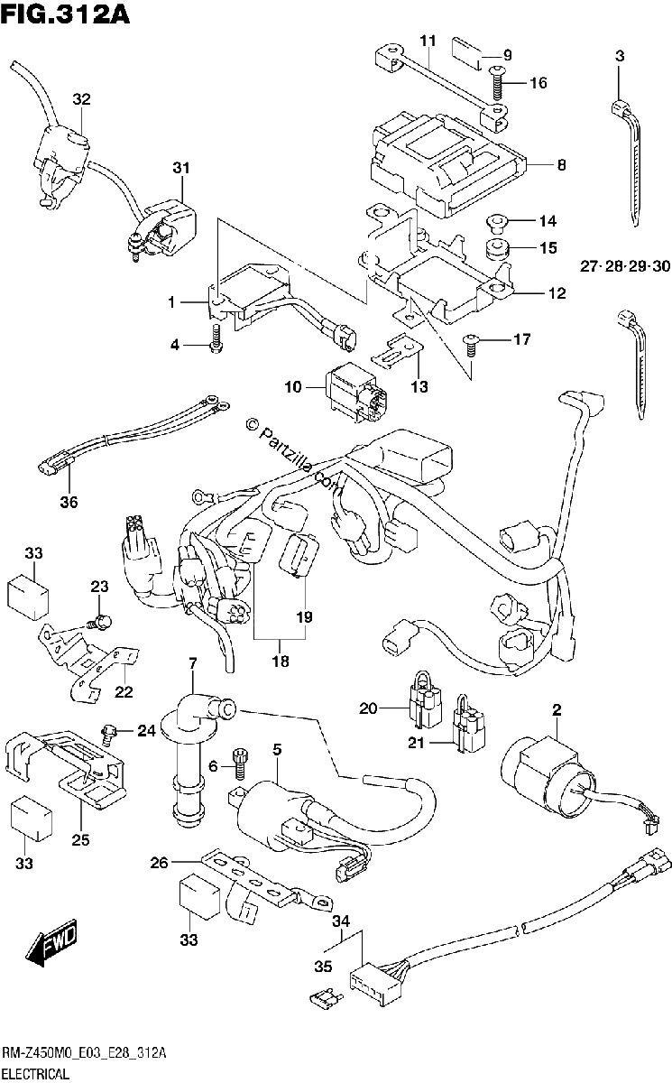 Diagrama de ELECTRICAL E03