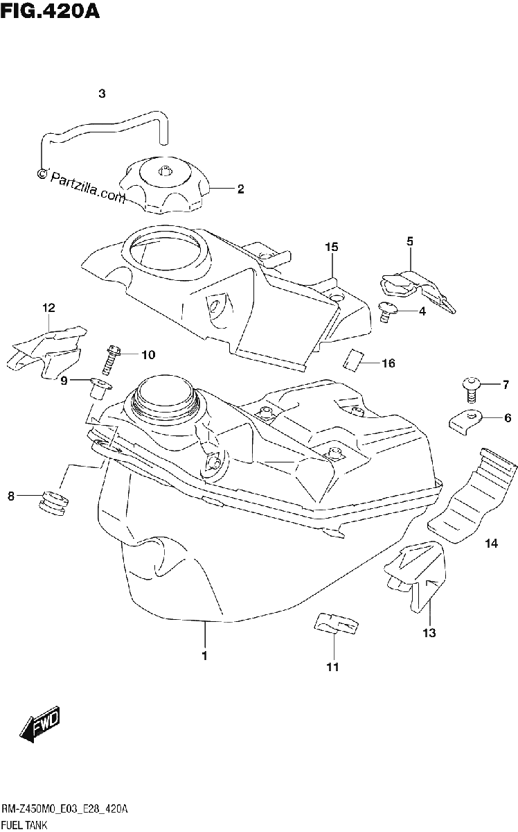 Diagrama de FUEL TANK