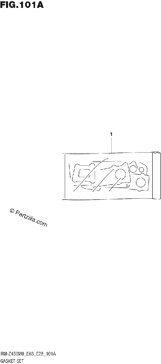 Diagrama de GASKET SET