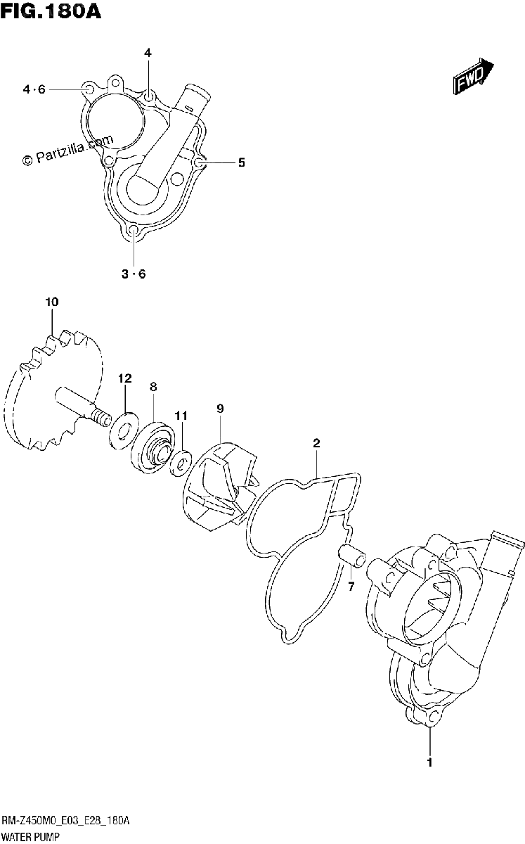 Diagrama de WATER PUMP