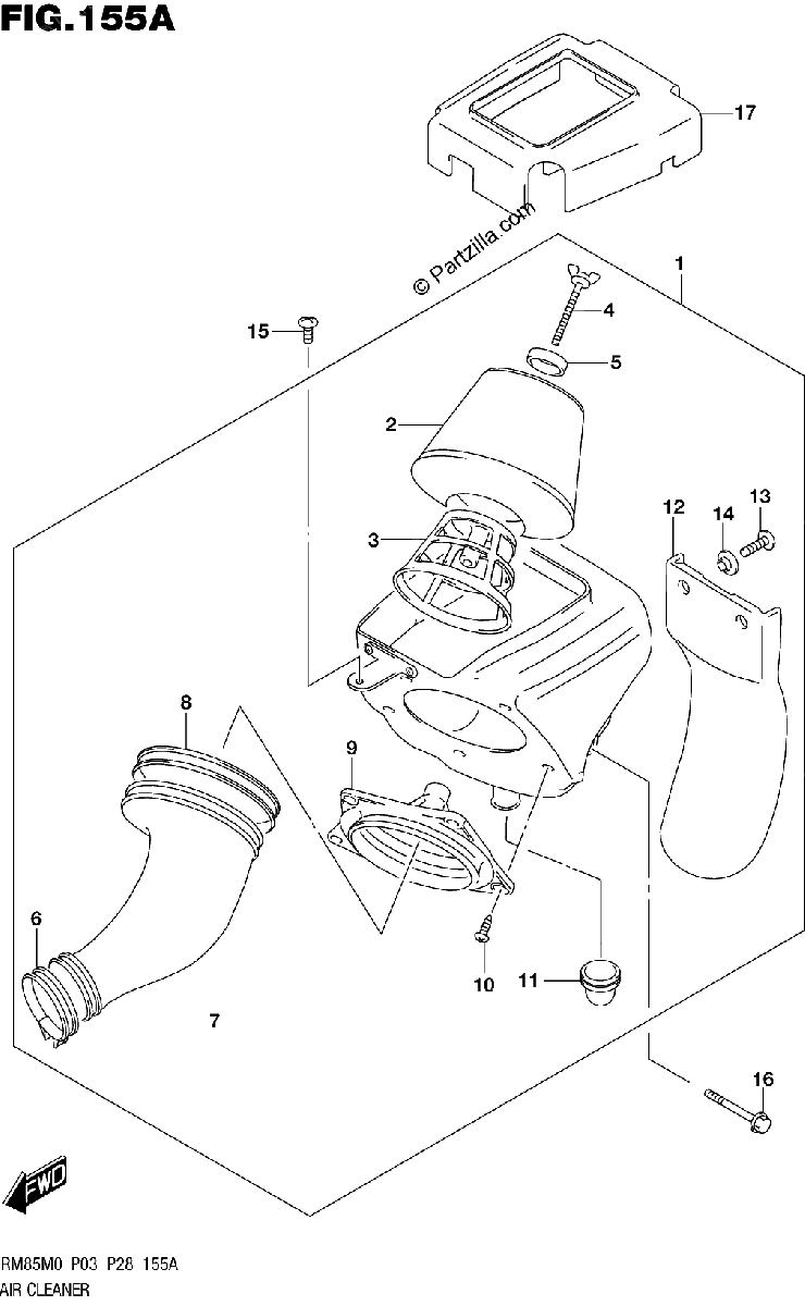 Diagrama de AIR CLEANER