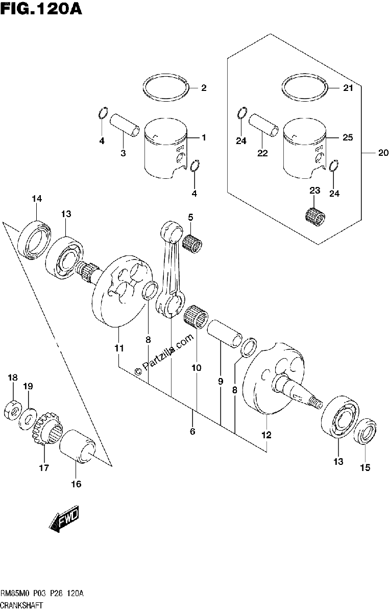 Diagrama de CRANKSHAFT