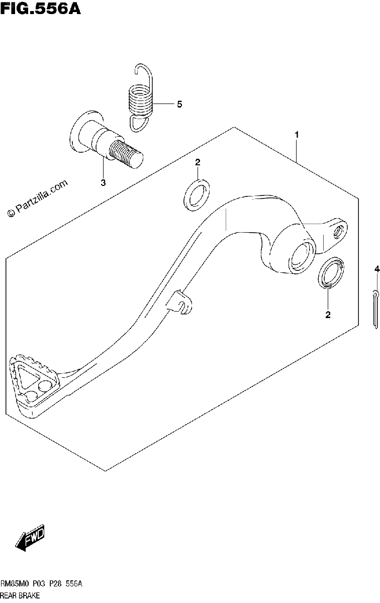 Diagrama de REAR BRAKE
