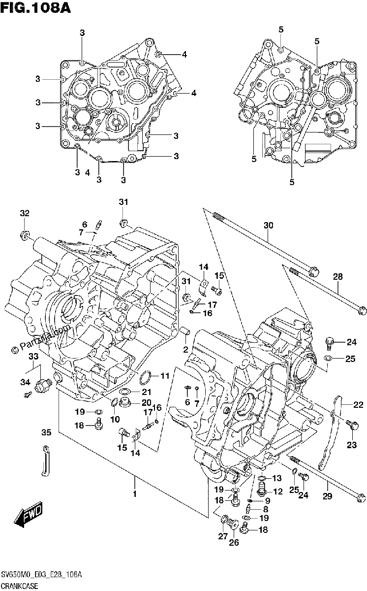 Diagrama de CRANKCASE