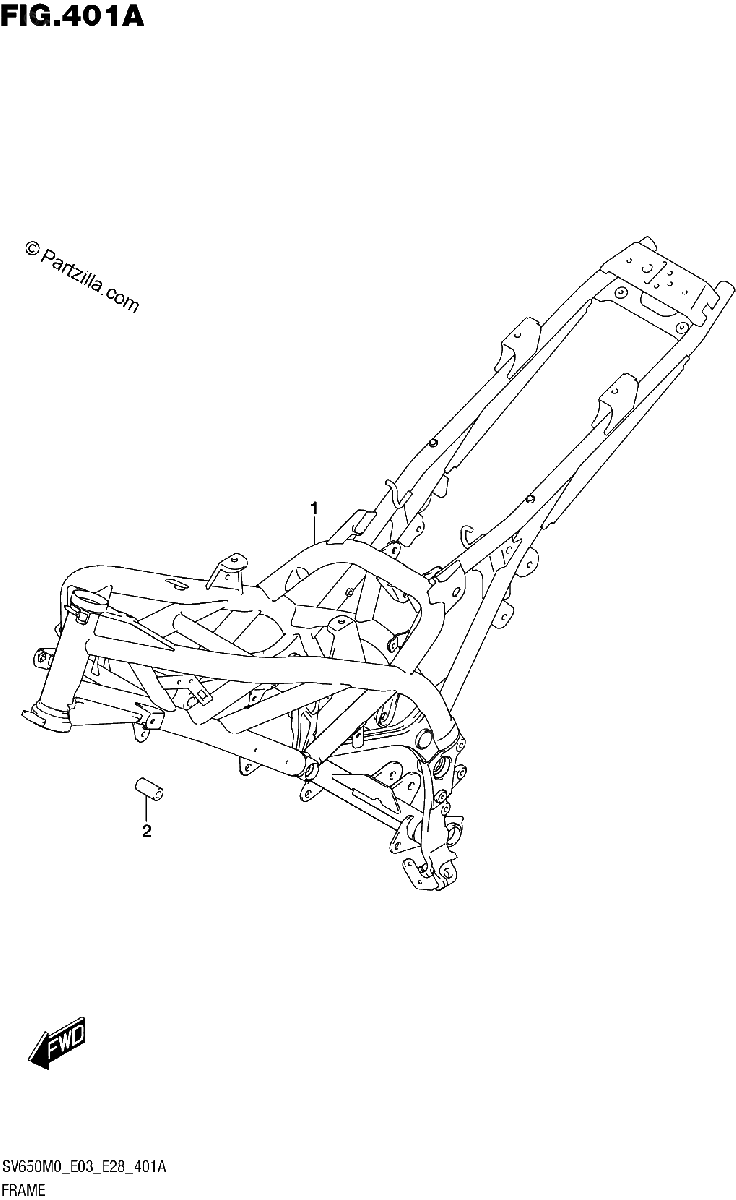Diagrama de FRAME SV650 SV650A