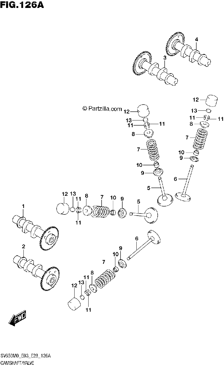 Diagrama de CAMSHAFT VALVE