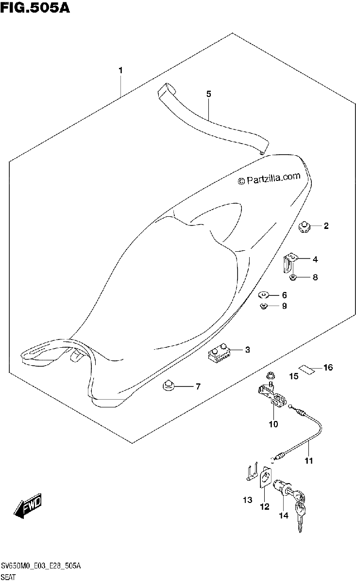 Diagrama de SEAT SV650 SV650A