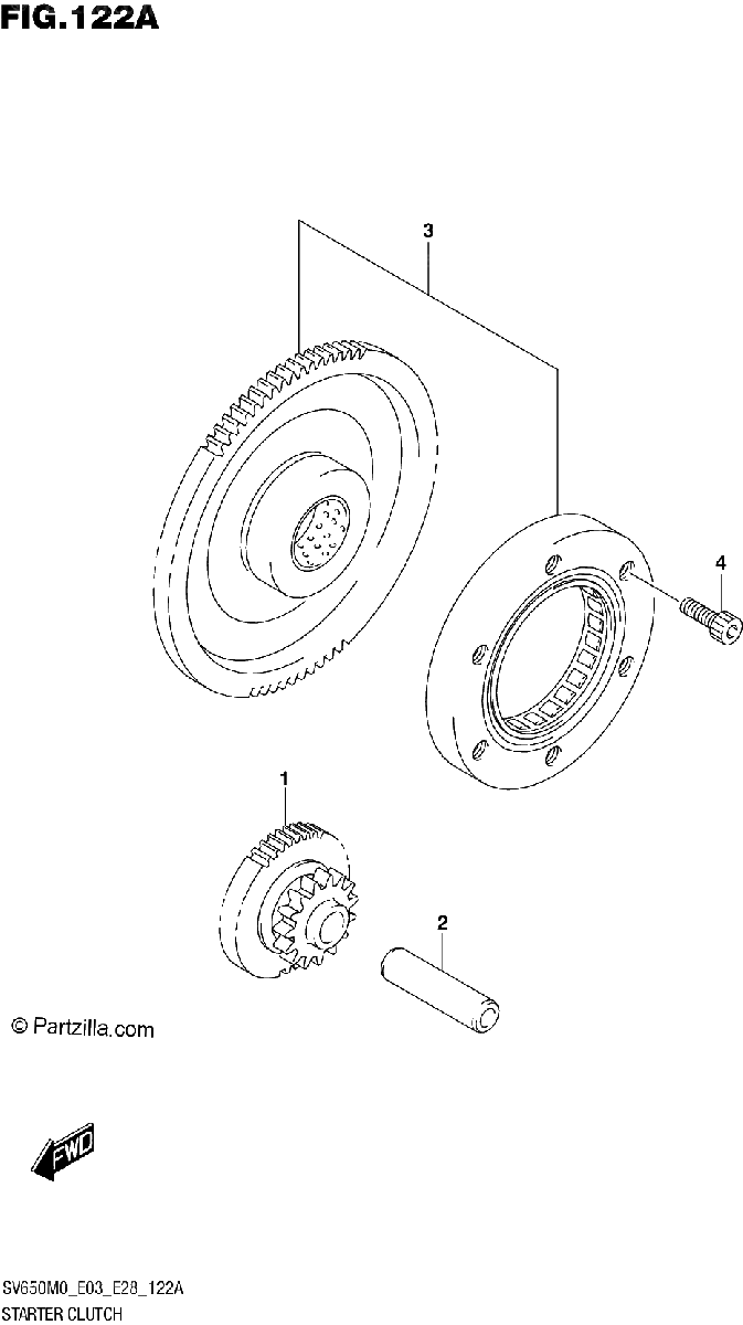 Diagrama de STARTER CLUTCH
