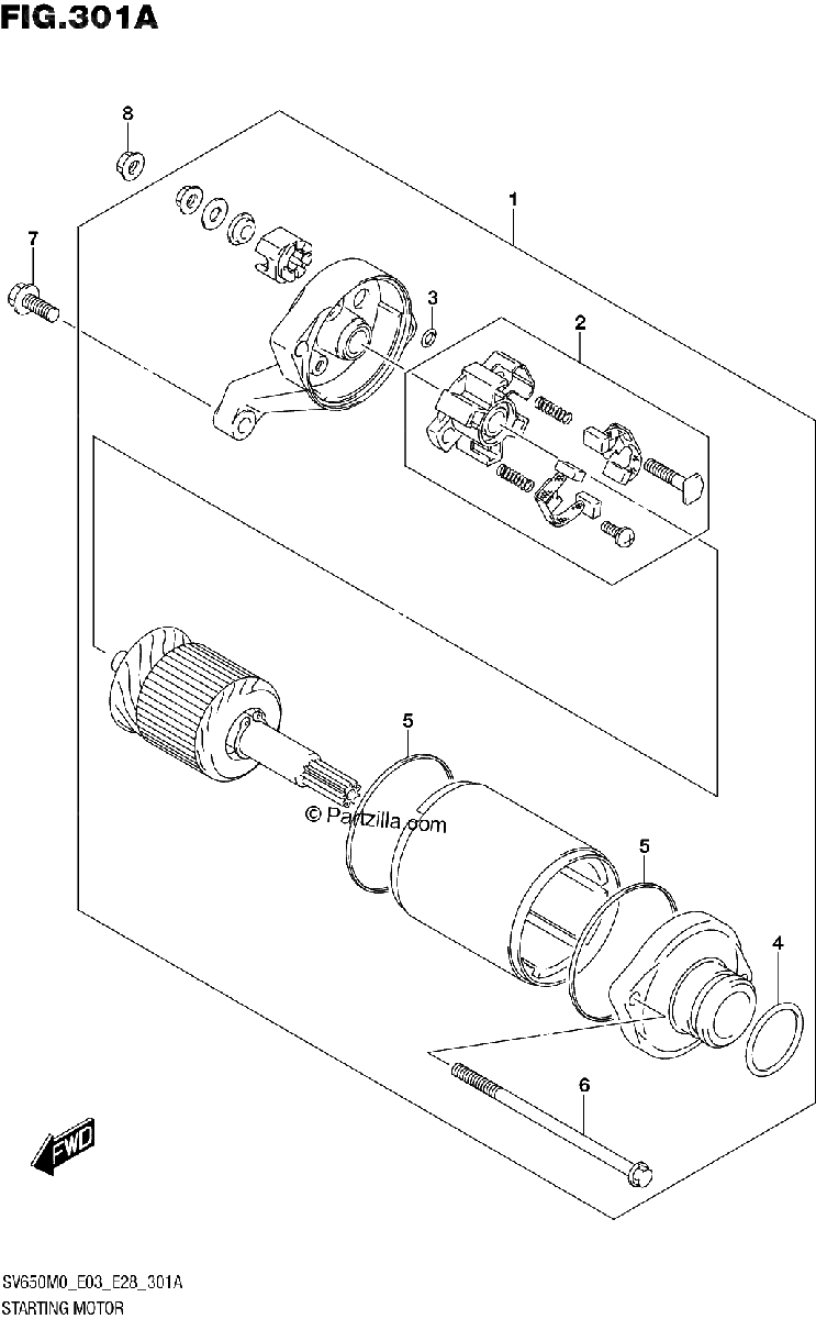 Diagrama de STARTING MOTOR