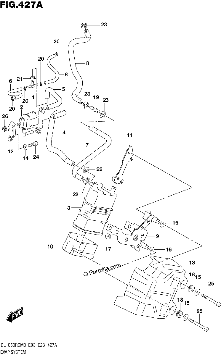 Diagrama de EVAP SYSTEM