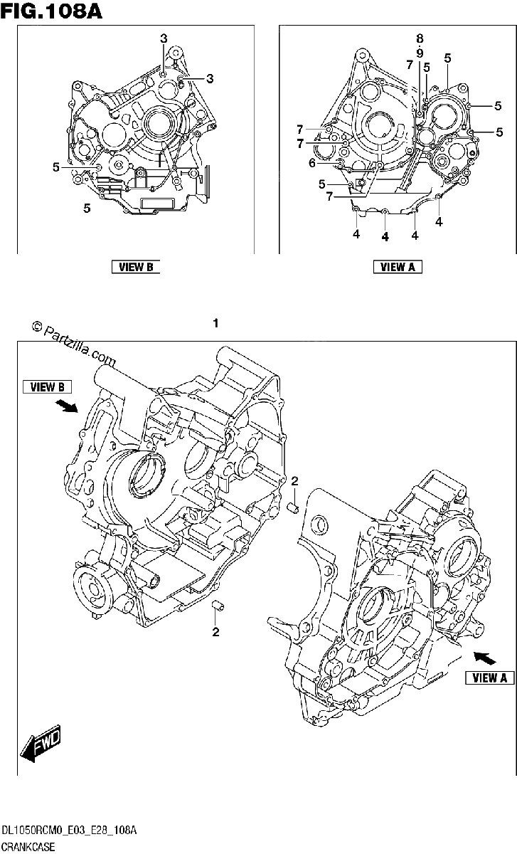 Diagrama de CRANKCASE