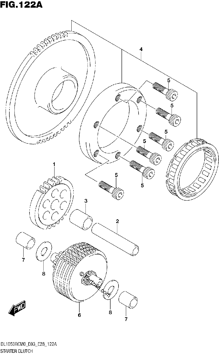 Diagrama de STARTER CLUTCH